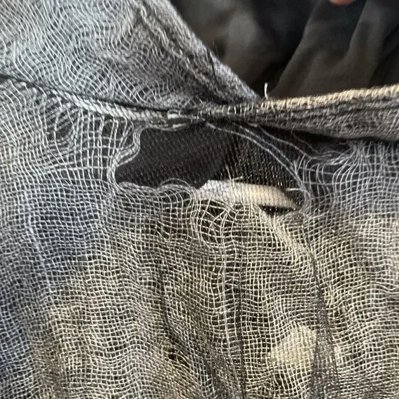 Girls Size Medium 12-14 Miss Reaper Tween Halloween Costume Dress Cape Chain - Picture 7 of 12